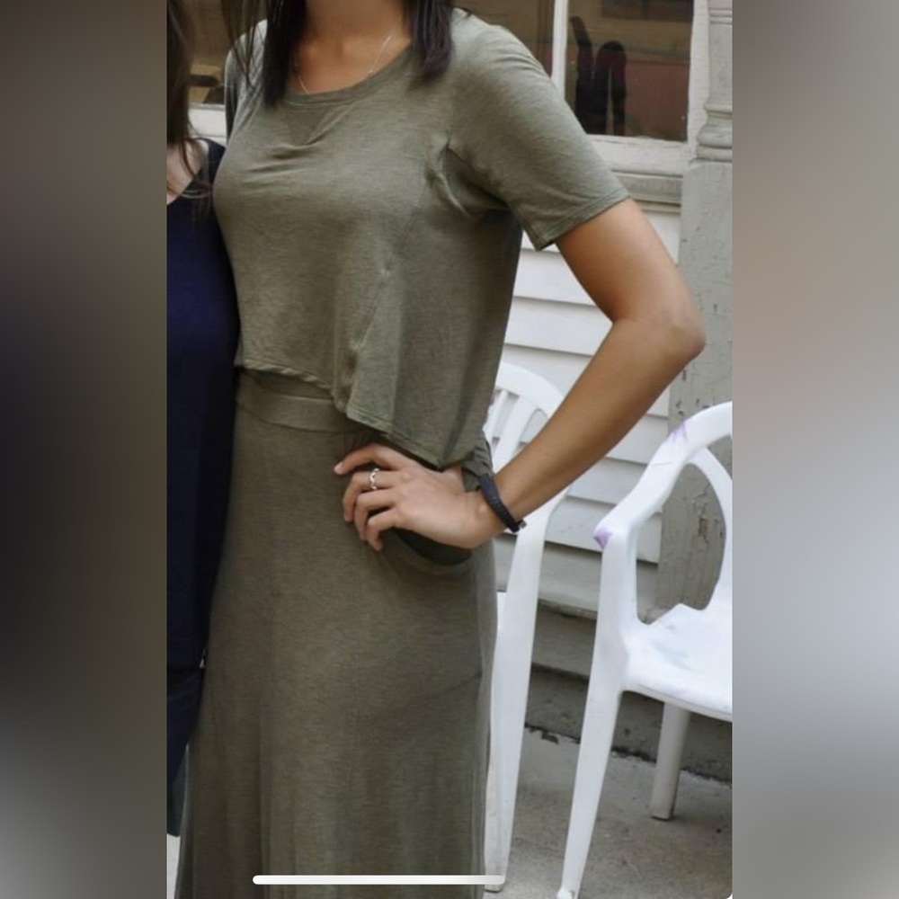 Anthropologie jersey maxi dress